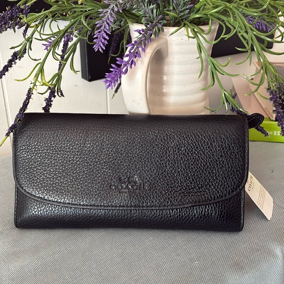 New Coach Leather Wallet - Picture 1 of 9
